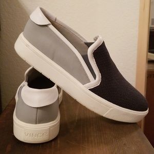Vince Slip On 7.5m/eur 38 Blue Gray White NEW